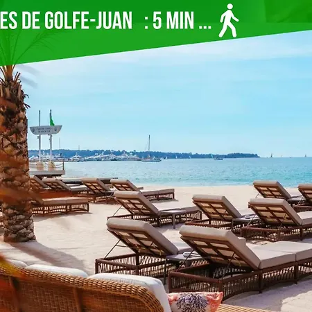 L'escapade Bord De - 3 Pieces - Golfe Juan Lägenhet Vallauris